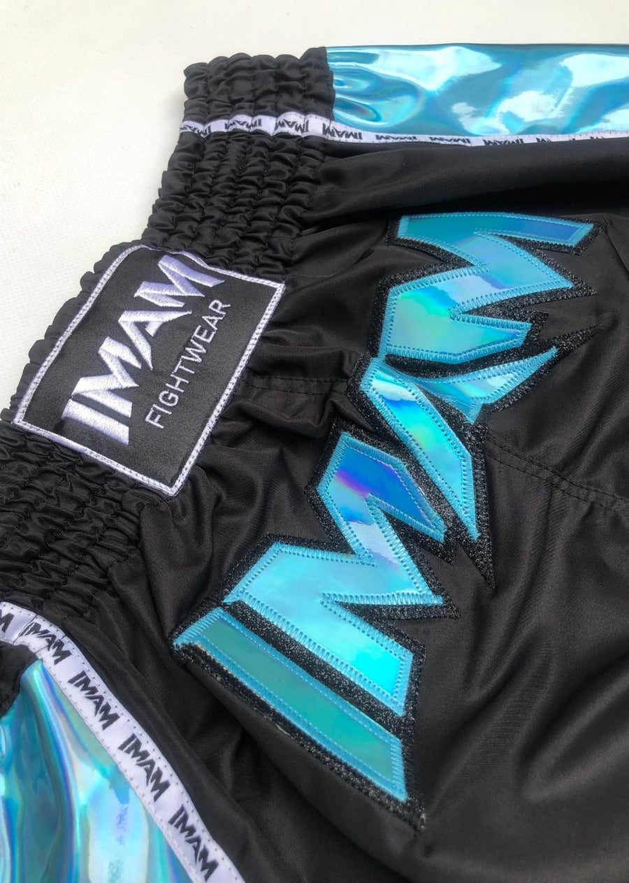 Muay Thai Holographic Shorts (Black)