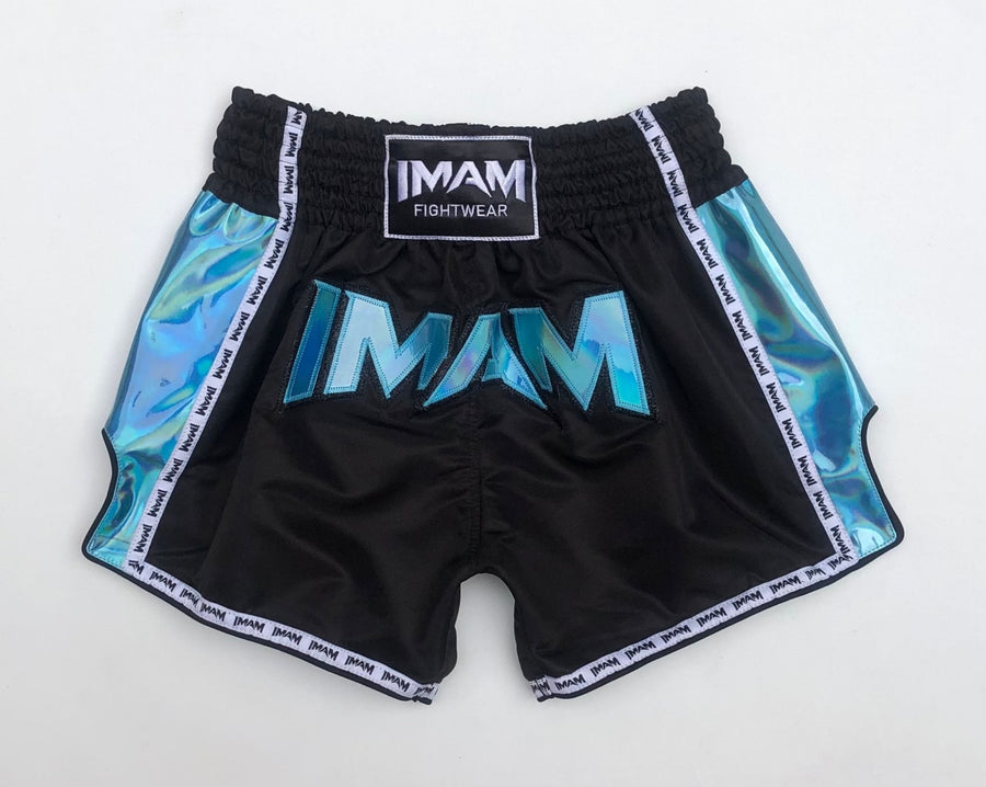 Muay Thai Holographic Shorts (Black)