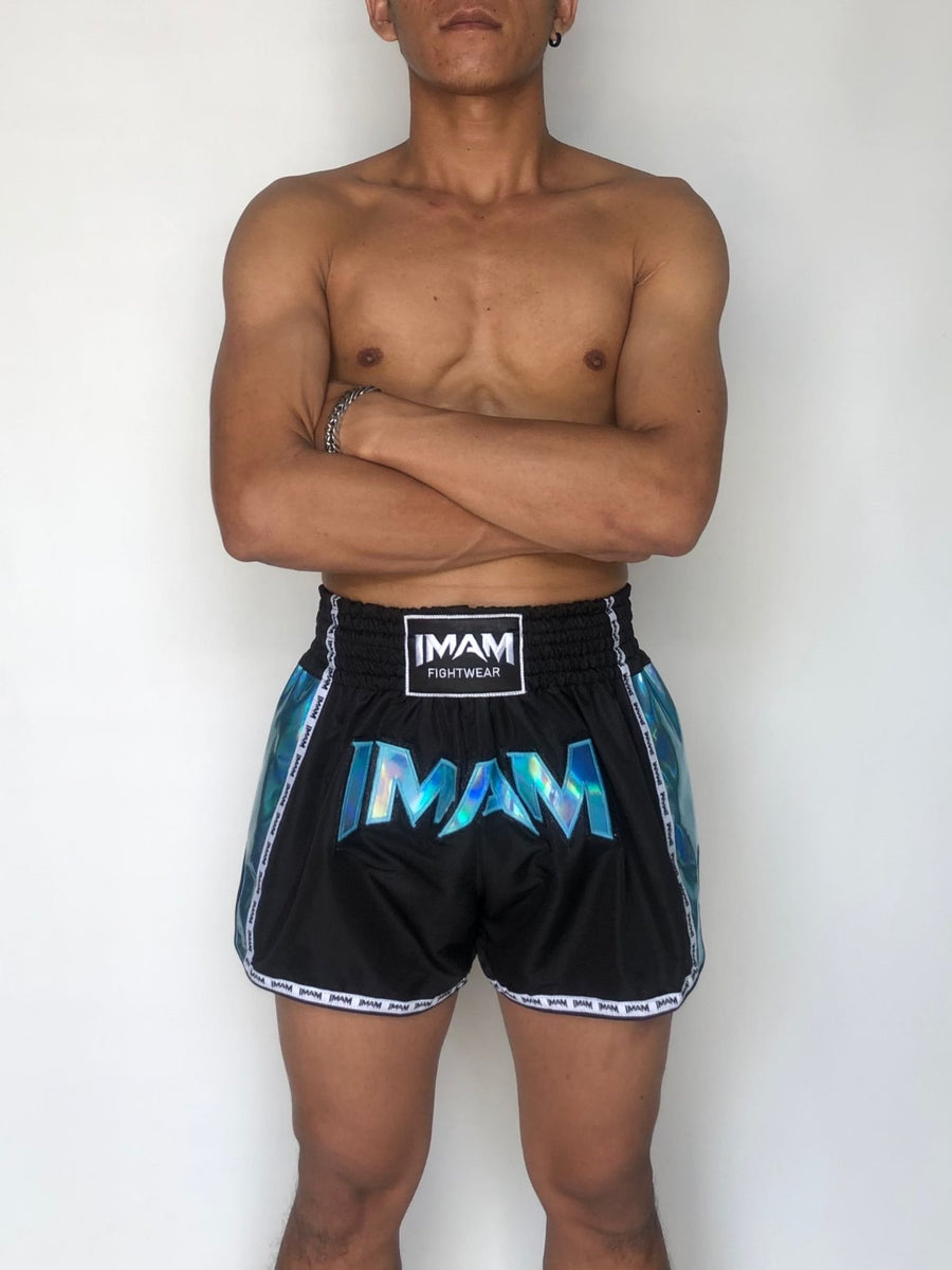 Muay Thai Holographic Shorts (Black)